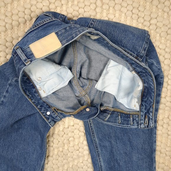 Everlane The Curvy 90's Cheeky Straight Crop Jeans Sz 28 - Picture 6 of 10